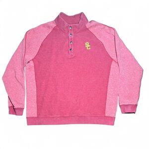Vintage USC Trojans Tommy Bahama quarter button up sweatshirt